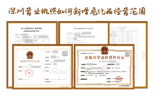 深圳營(yíng)業(yè)執(zhí)照如何新增?；方?jīng)營(yíng)范圍
