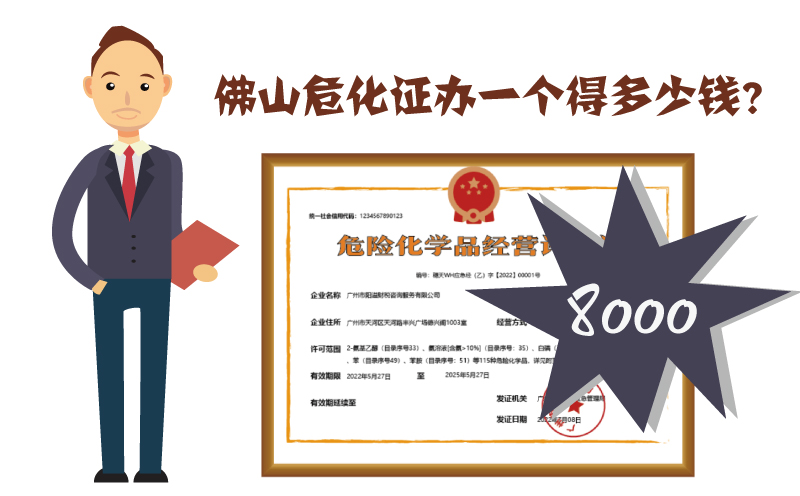 佛山危化證辦一個(gè)多少錢？